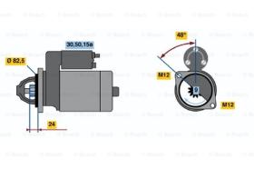 BOSCH 0001110048 - MOTOR DE ARRANQUE