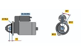 BOSCH 0001110054 - MOTOR DE ARRANQUE