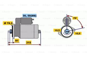 BOSCH 0001110059 - MOTOR DE ARRANQUE