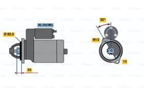 BOSCH 0001110060 - MOTOR DE ARRANQUE