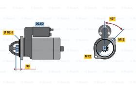 BOSCH 0001110068 - MOTOR DE ARRANQUE