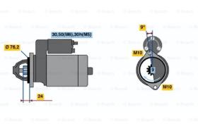 BOSCH 0001110071 - MOTOR DE ARRANQUE