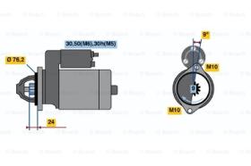 BOSCH 0001110072 - MOTOR DE ARRANQUE