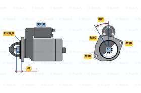 BOSCH 0001110079 - MOTOR DE ARRANQUE