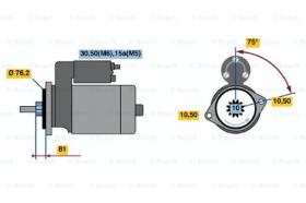 BOSCH 0001110081 - MOTOR DE ARRANQUE