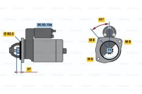 BOSCH 0001110083 - MOTOR DE ARRANQUE