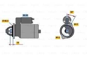 BOSCH 0001110106 - MOTOR DE ARRANQUE