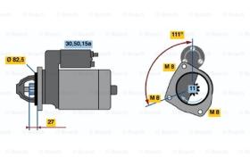 BOSCH 0001110108 - MOTOR DE ARRANQUE