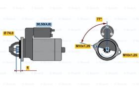 BOSCH 0001110132 - MOTOR DE ARRANQUE