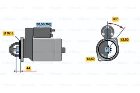 BOSCH 0001111002 - MOTOR DE ARRANQUE