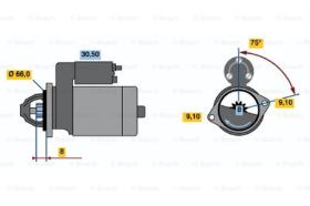 BOSCH 0001112032 - MOTOR DE ARRANQUE