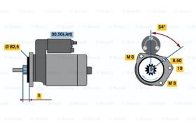 BOSCH 0001112044 - MOTOR DE ARRANQUE