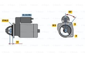 BOSCH 0001113006 - MOTOR DE ARRANQUE