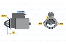 BOSCH 0001115045 - MOTOR DE ARRANQUE