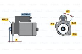 BOSCH 0001121030 - MOTOR DE ARRANQUE