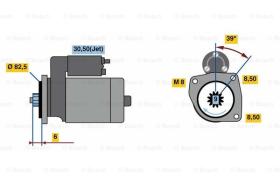 BOSCH 0001121032 - MOTOR DE ARRANQUE