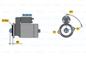 BOSCH 0001123016 - MOTOR DE ARRANQUE