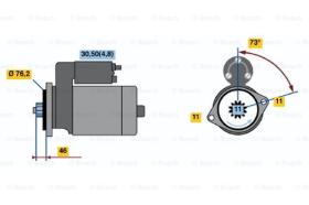 BOSCH 0001123036 - MOTOR DE ARRANQUE