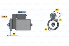 BOSCH 0001124022 - MOTOR DE ARRANQUE