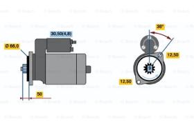 BOSCH 0001124026 - MOTOR DE ARRANQUE