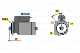 BOSCH 0001125035 - MOTOR DE ARRANQUE