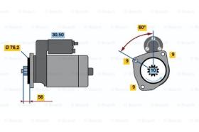 BOSCH 0001125031 - MOTOR DE ARRANQUE