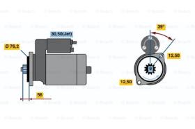 BOSCH 0001125039 - MOTOR DE ARRANQUE