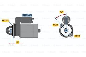 BOSCH 0001125042 - MOTOR DE ARRANQUE