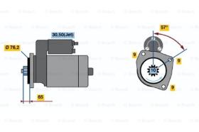 BOSCH 0001125046 - MOTOR DE ARRANQUE