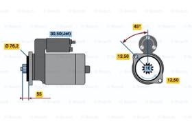 BOSCH 0001125051 - MOTOR DE ARRANQUE