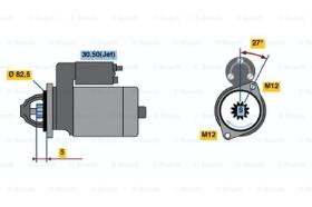 BOSCH 0001125053 - MOTOR DE ARRANQUE