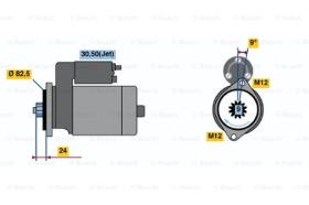 BOSCH 0001125511 - MOTOR DE ARRANQUE