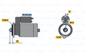 BOSCH 0001125517 - MOTOR DE ARRANQUE