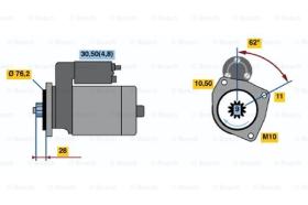 BOSCH 0001125521 - MOTOR DE ARRANQUE