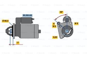 BOSCH 0001138003 - MOTOR DE ARRANQUE