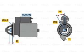 BOSCH 0001138019 - MOTOR DE ARRANQUE