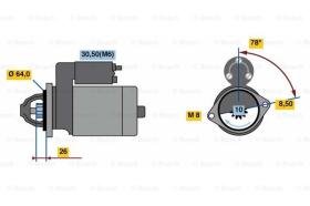 BOSCH 0001138029 - MOTOR DE ARRANQUE