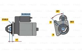 BOSCH 0001138047 - MOTOR DE ARRANQUE