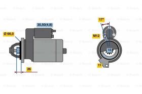 BOSCH 0001139041 - MOTOR DE ARRANQUE