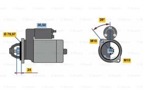 BOSCH 0001139047 - MOTOR DE ARRANQUE