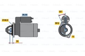 BOSCH 0001208208 - MOTOR DE ARRANQUE