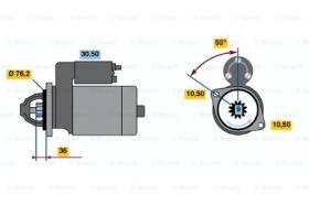 BOSCH 0001212402 - MOTOR DE ARRANQUE