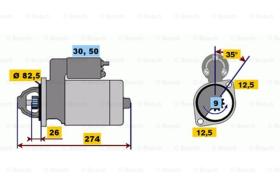 BOSCH 0001218119 - MOTOR DE ARRANQUE