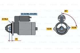 BOSCH 0001218136 - MOTOR DE ARRANQUE