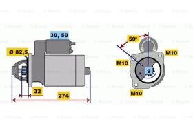 BOSCH 0001218141 - MOTOR DE ARRANQUE