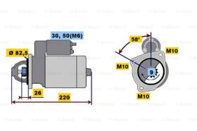 BOSCH 0001218154 - MOTOR DE ARRANQUE