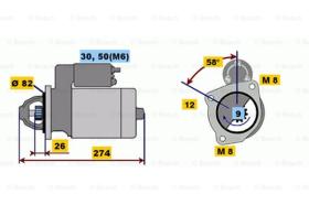 BOSCH 0001218155 - MOTOR DE ARRANQUE