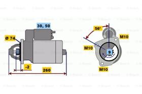 BOSCH 0001218157 - MOTOR DE ARRANQUE