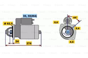 BOSCH 0001218158 - MOTOR ARRANQUE EV218158