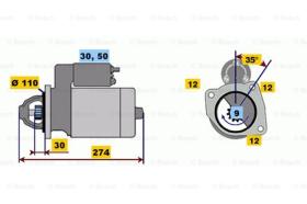 BOSCH 0001218163 - MOTOR ARRANQUE EV218163